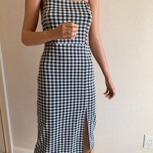 Zara NWT medium gingham dress